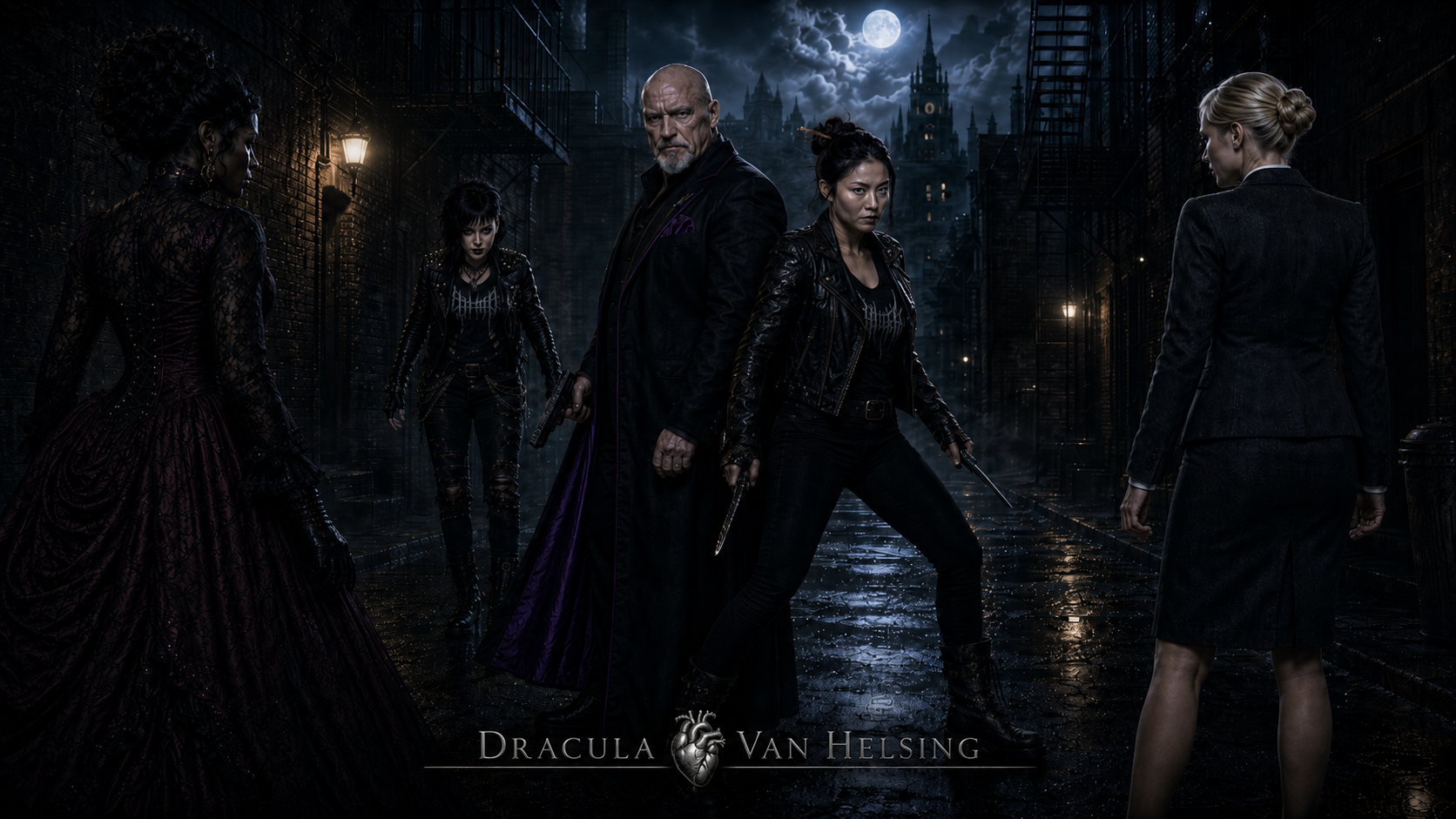 Dracula Loves Van Helsing casting art